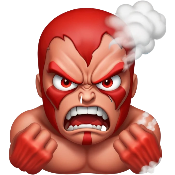 angry with steam coming out emoji