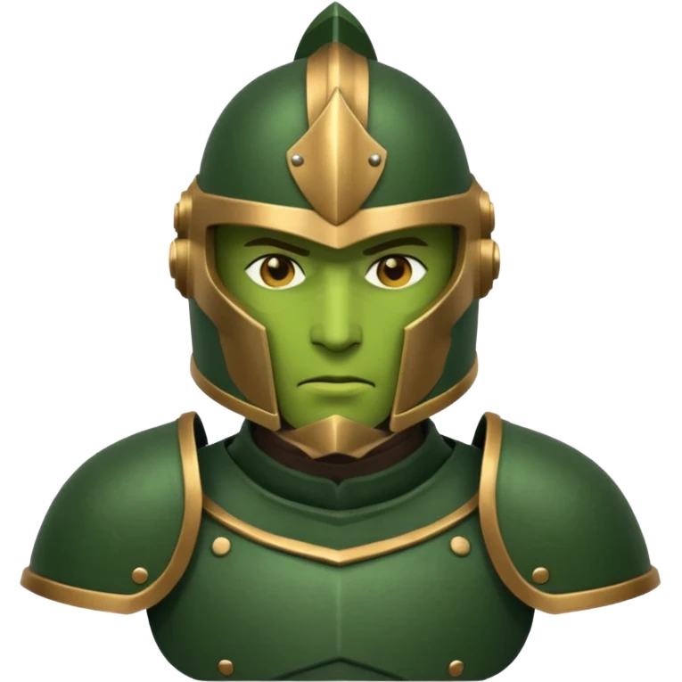 green Armored night guard emoji