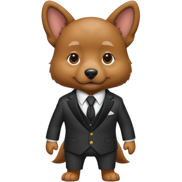 The dogwent in a suit
 emoji