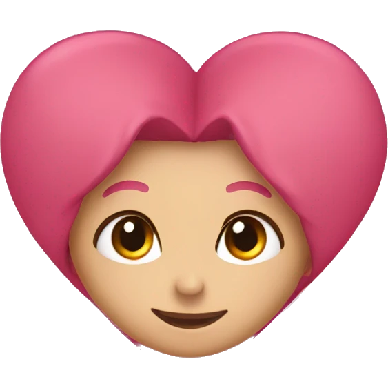 Rosa heart emoji