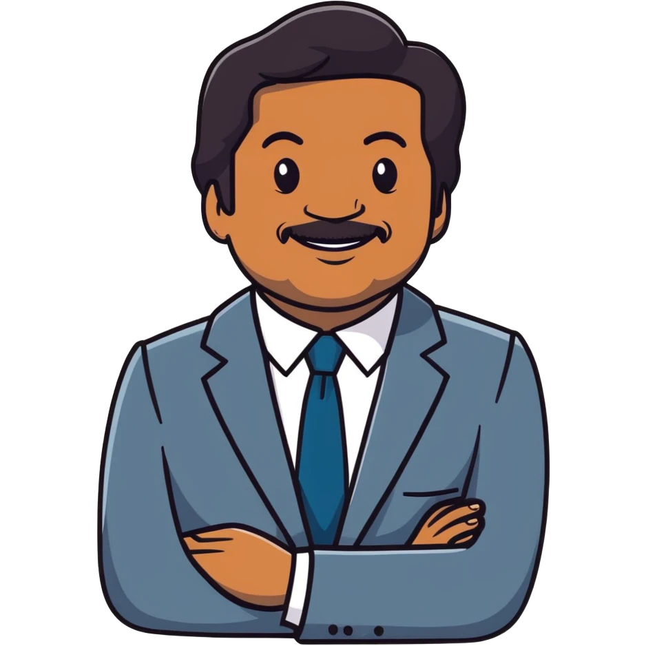 Neil deGrasse Tyson, smiling astrophysicist in suit with cosmic background emoji