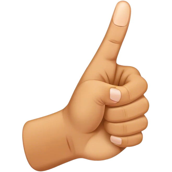 hand with index middle and thumb up  emoji