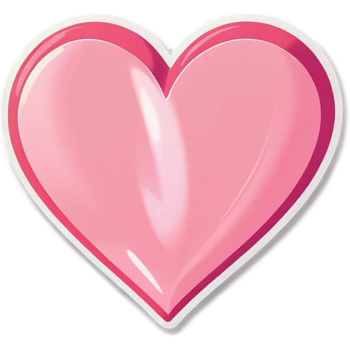 Pink pastel heart  emoji