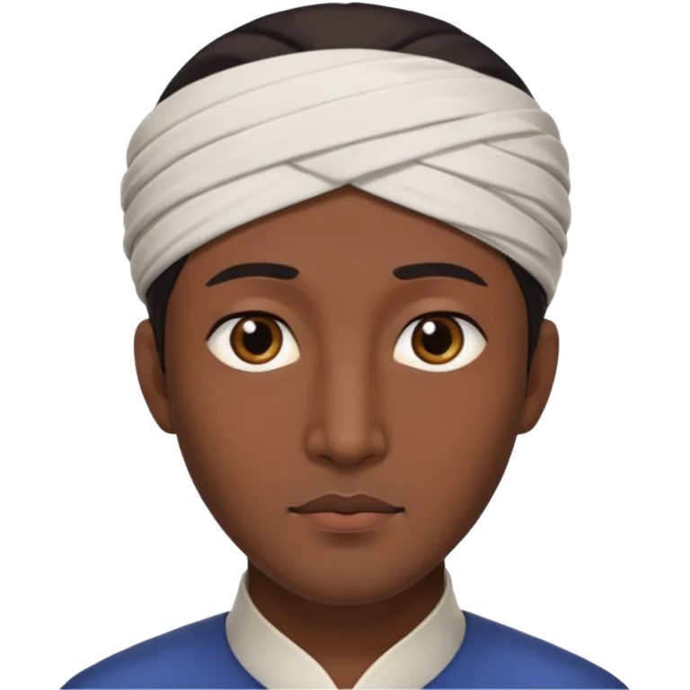 한국 사람인데 얼굴이 길고 아랍상에 피부톤이 까만 남자 emoji