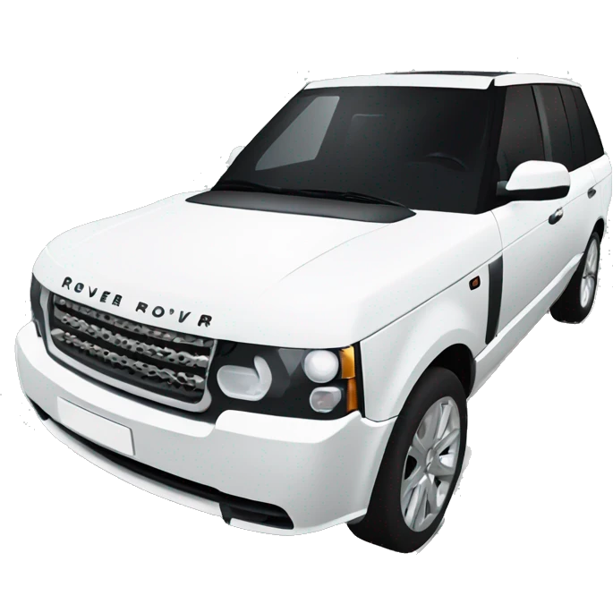 White Range Rover  emoji
