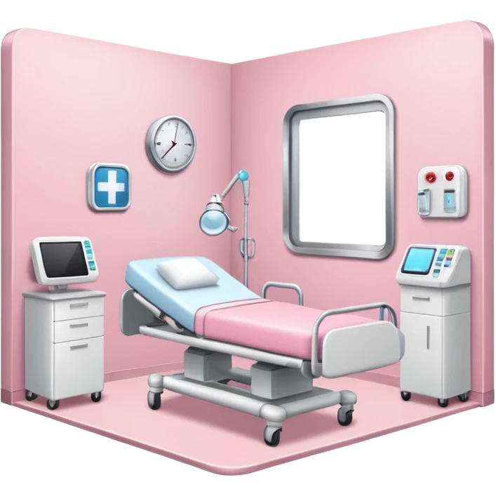 cute hospital light pink emoji