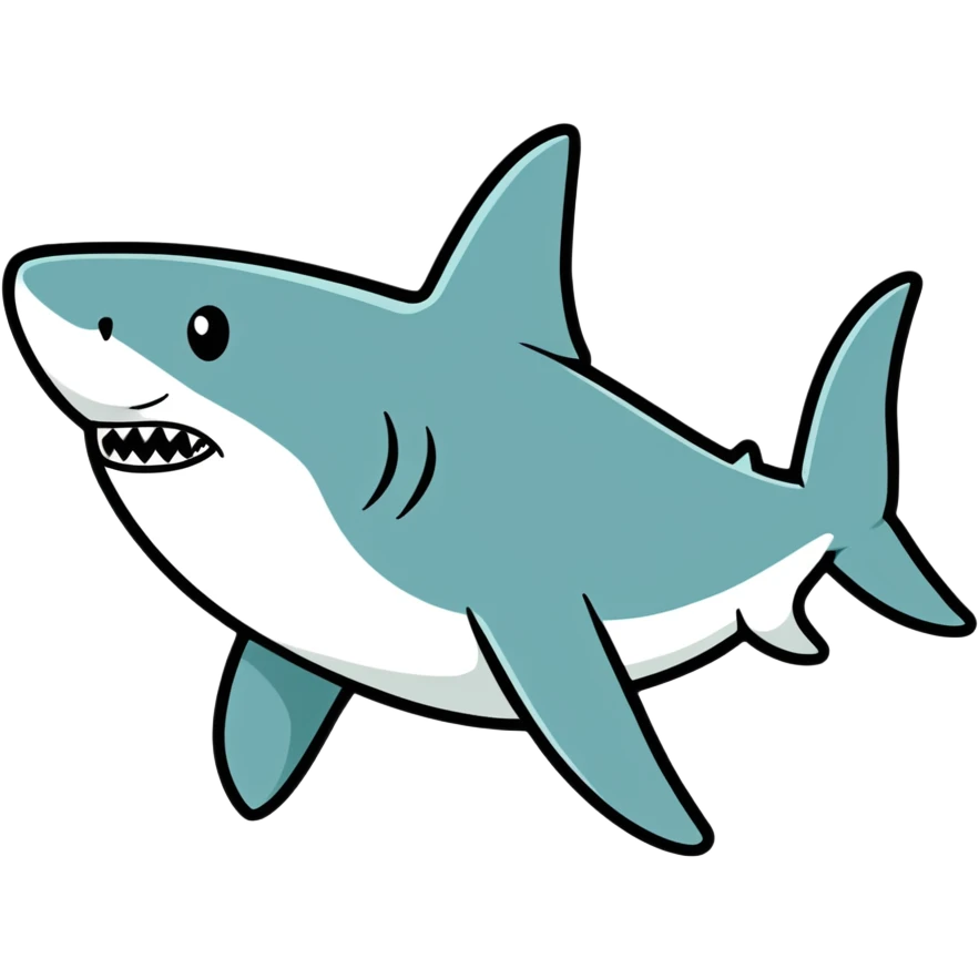 shark standing up emoji