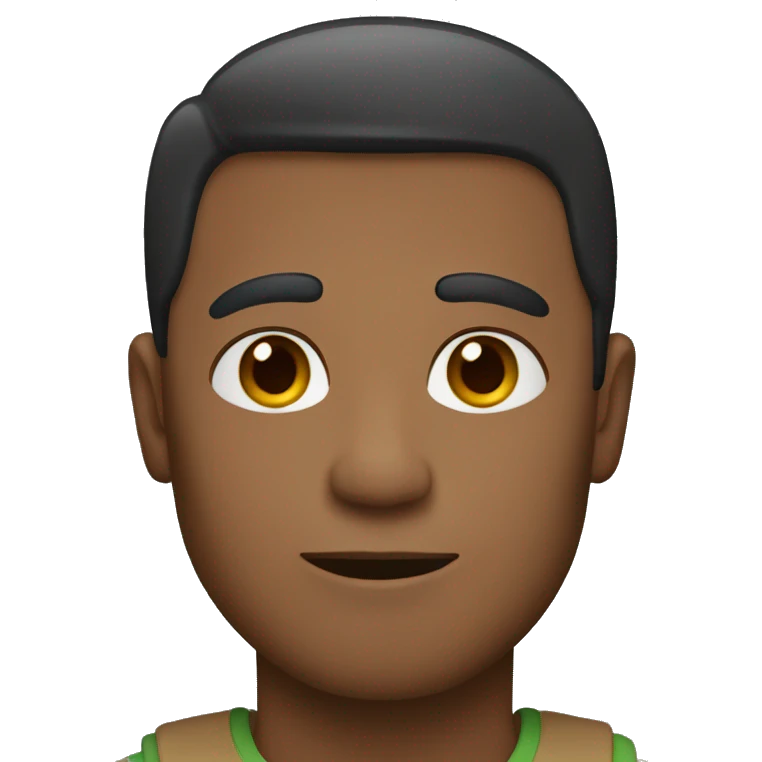 man with two skin tones half half  emoji