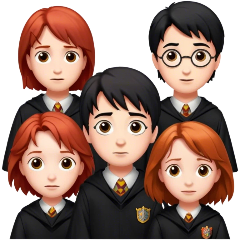 Three main characters of Harry Potter  emoji