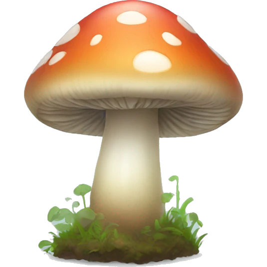 Mushroom in the fog emoji