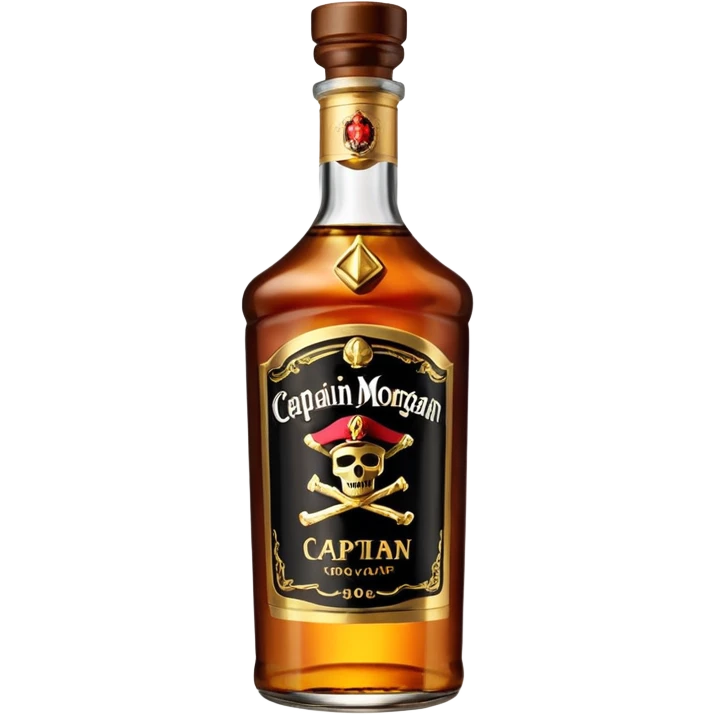 Une bouteille de captain morgan  emoji
