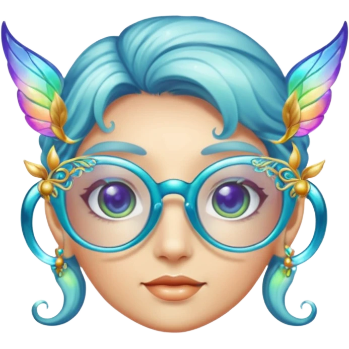glasses with fae emoji