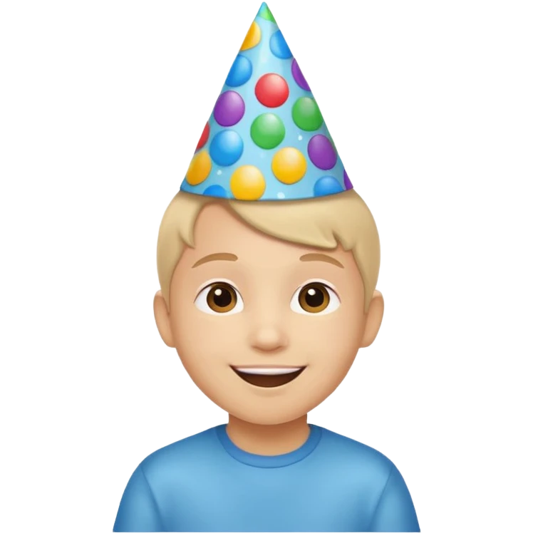 kid celebrating birthday emoji