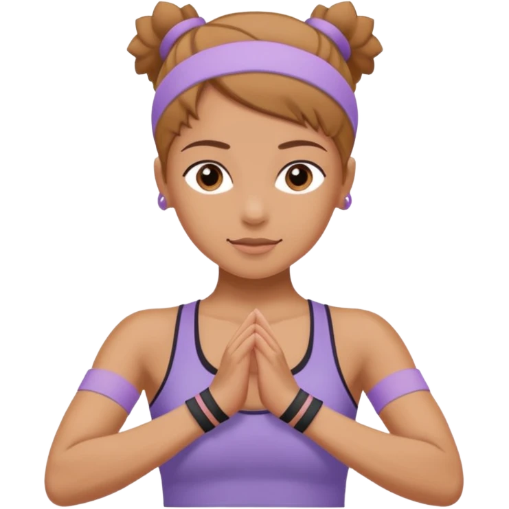 pilates lilac wristbands emoji