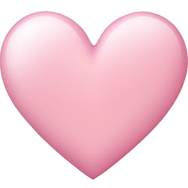 Light pink heart emoji