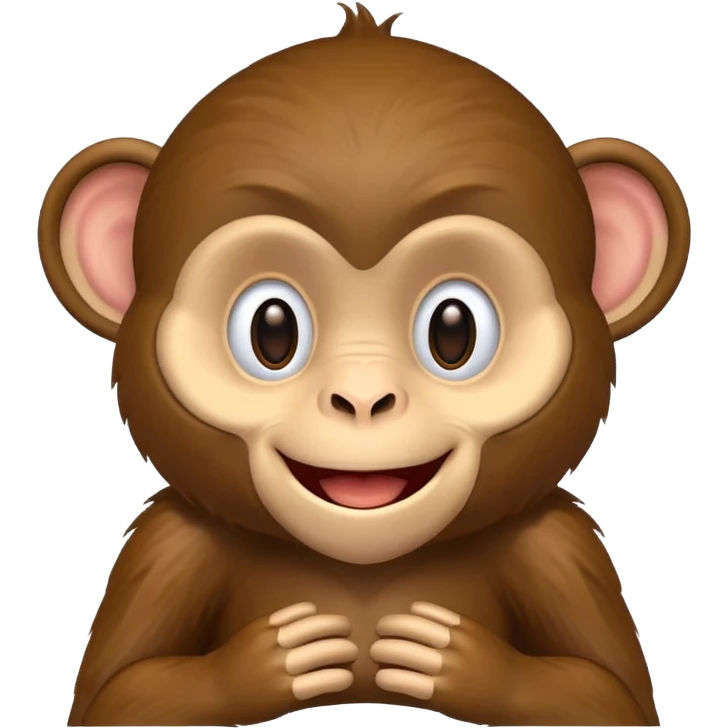 cheerful monkey emoji