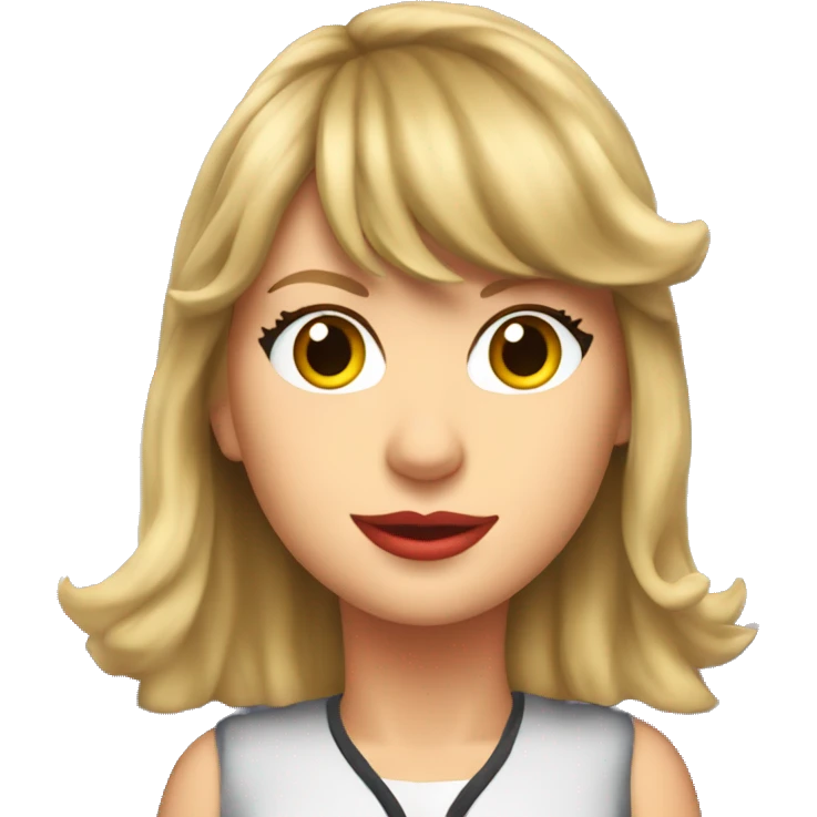 Taylor Swift the screen on a airplane emoji