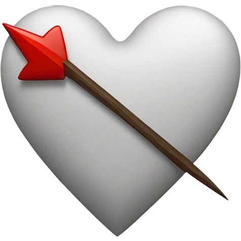 Big heart with a arrow  emoji