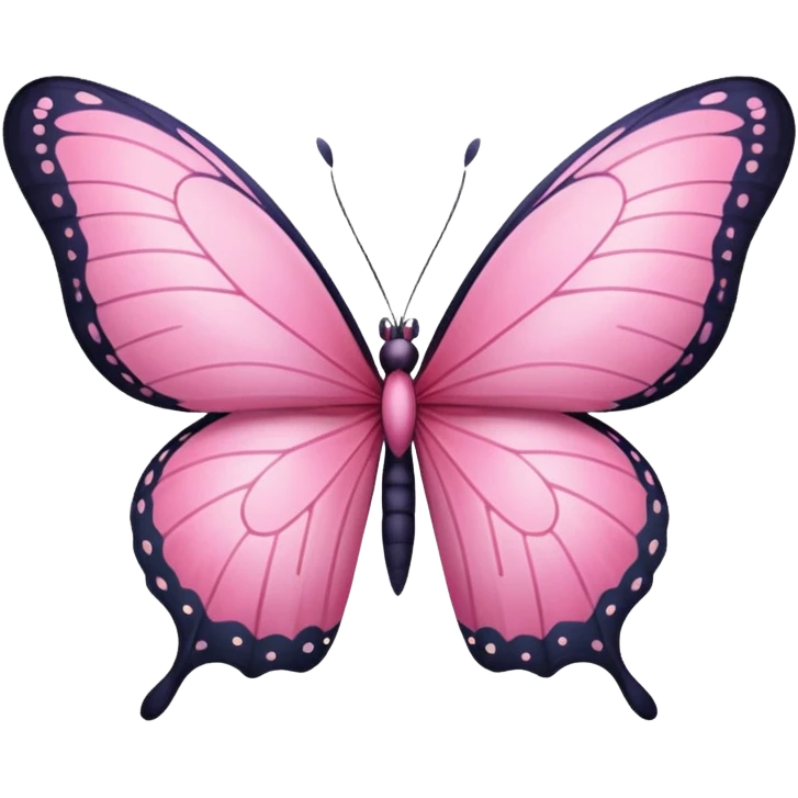 Pink butterfly emoji