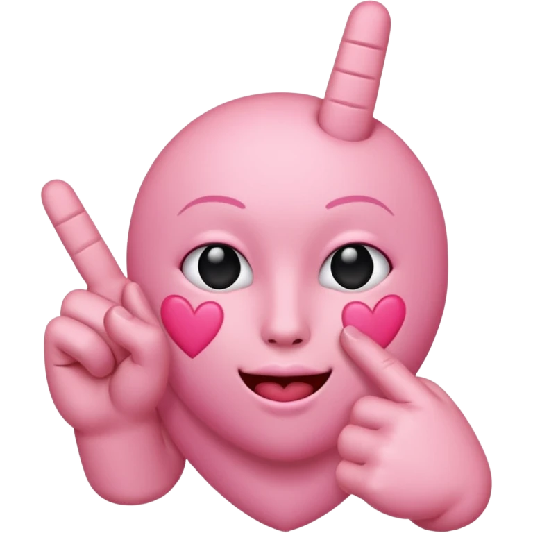 Heart and middle finger emoji