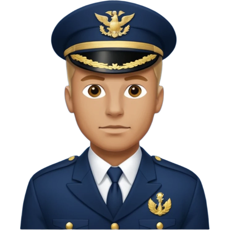 big powerful pumped-up fighter of the navy emoji