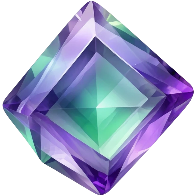 Iridescent Fluorite crystal gemstone emoji
