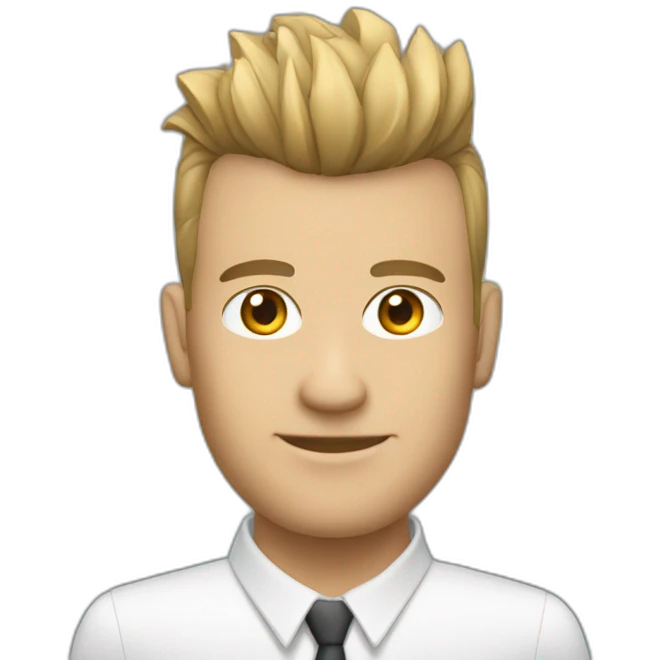 mortgage agent with air style Mohawk emoji