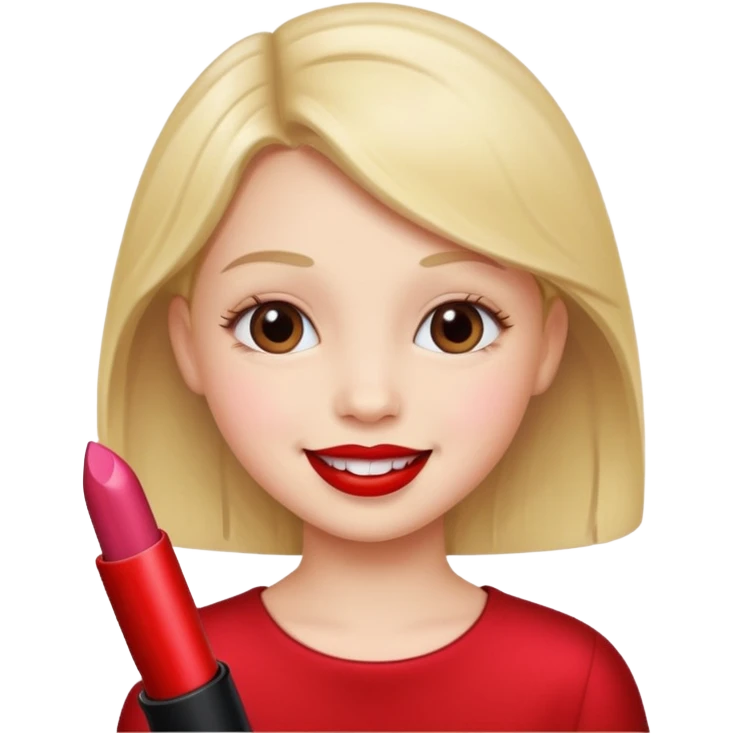 child with lipstick  emoji