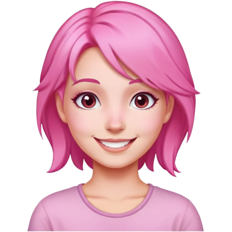 Pink girlfriend emoji