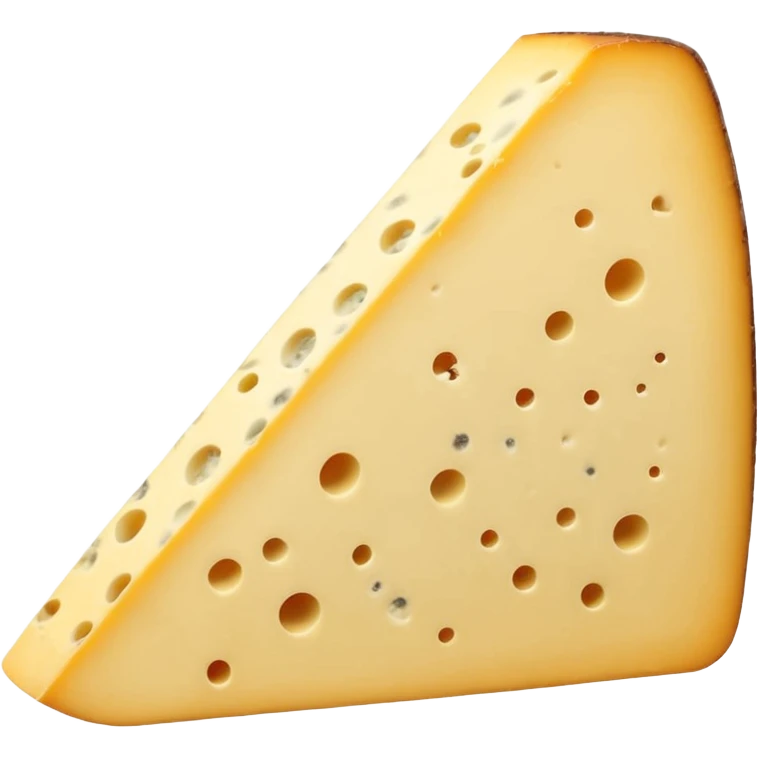 Tomme de Savoie cheese wedge, pale yellow firm interior, thick mottled grey-brown rind with natural mold, dense slightly grainy, clean cut, earthy, soft lighting, emoji scale emoji