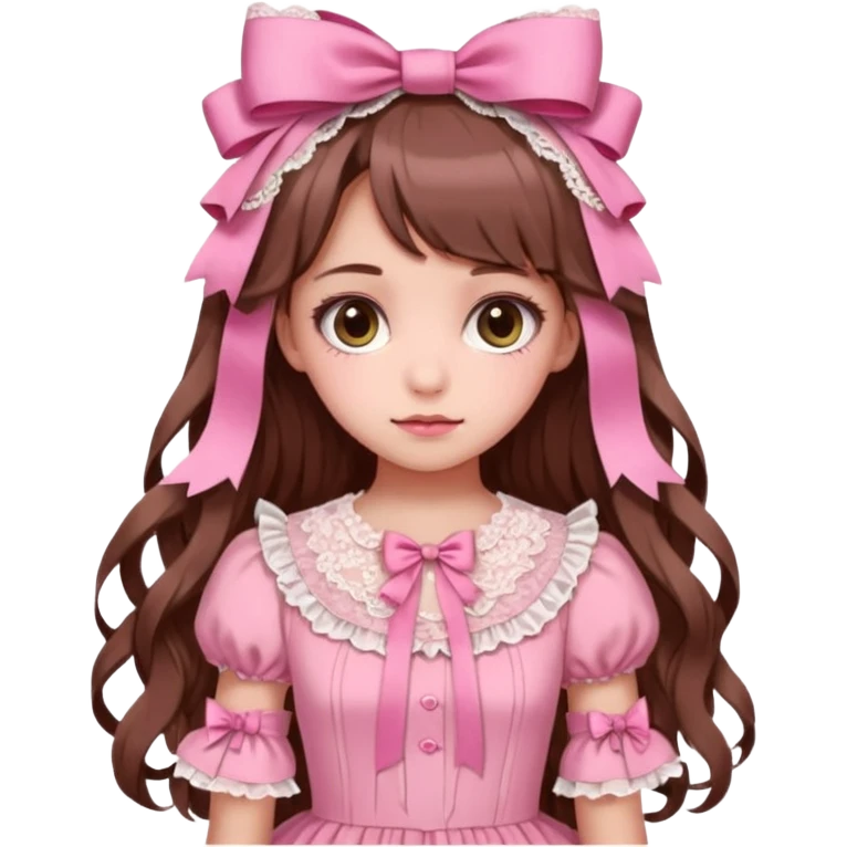 Lolita cute pink emoji