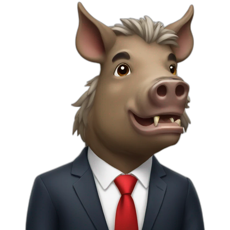 boar as president emoji