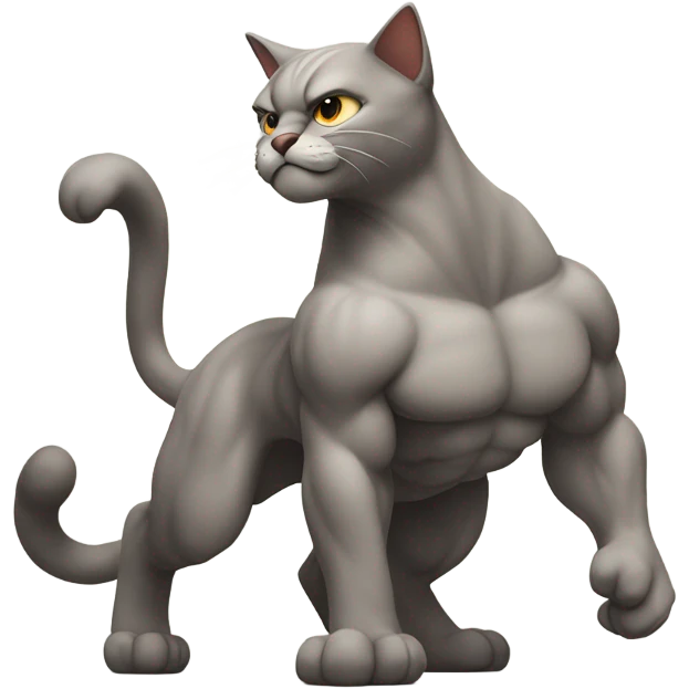 Strong cat emoji