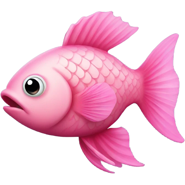 Pink fish emoji