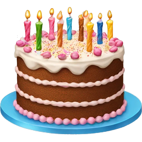Big birthday cake  emoji