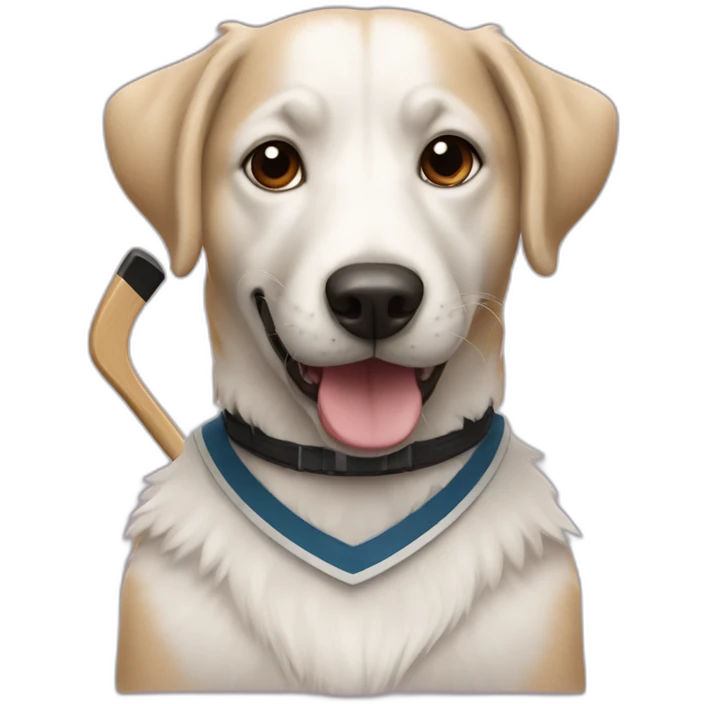 Dog+hockey emoji