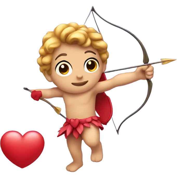Cupid shooting arrow emoji