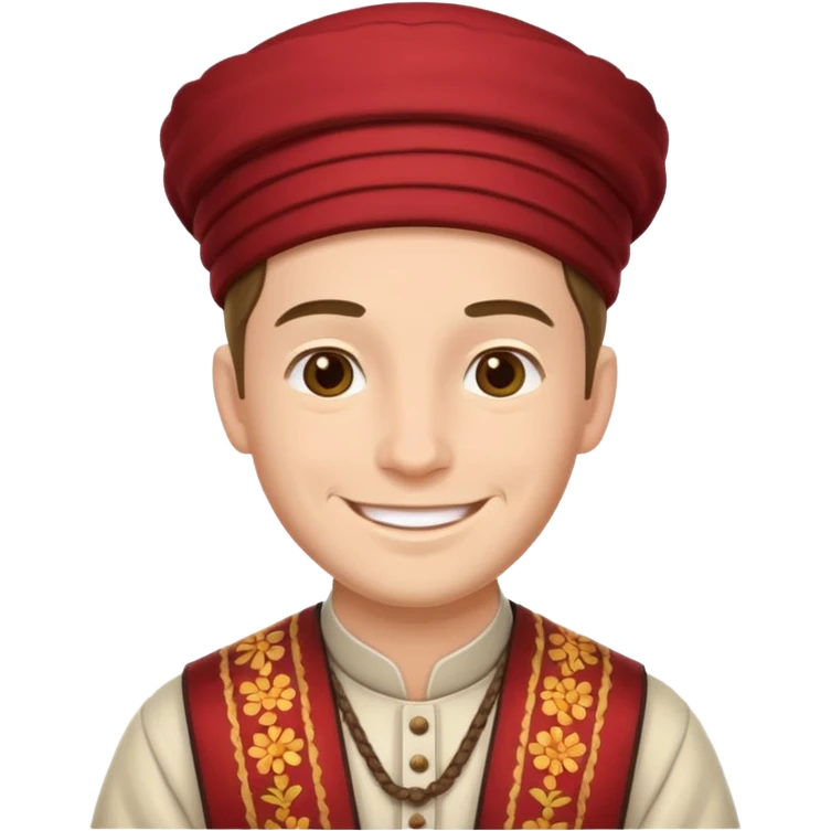 A guy with traditional clothes from midsummer festival  emoji