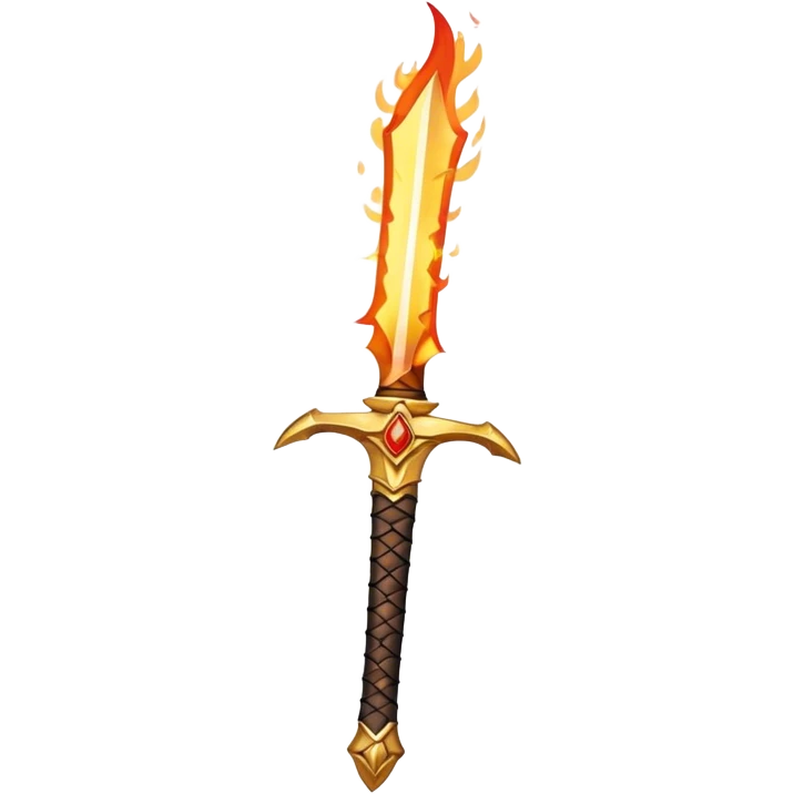 flaming sword  emoji