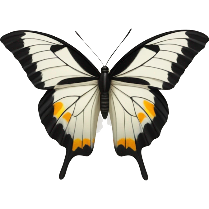 Paper kite butterfly emoji