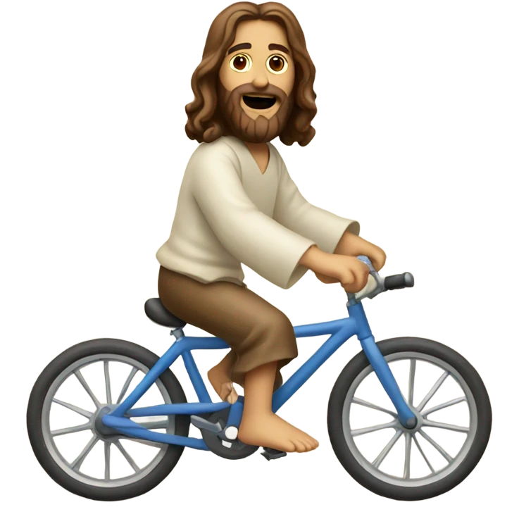 Jesus on a bike emoji