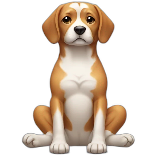 meditating dog emoji