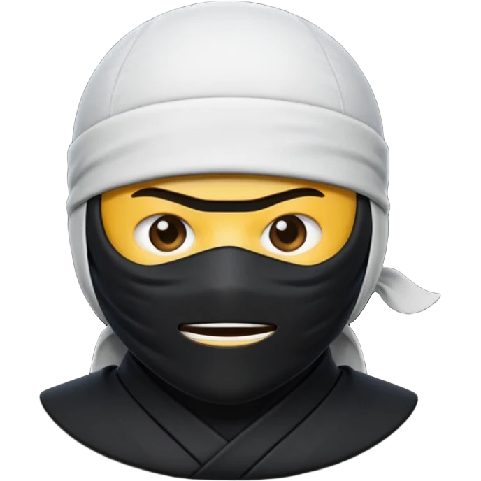 Ninja emoji with MB written on it emoji