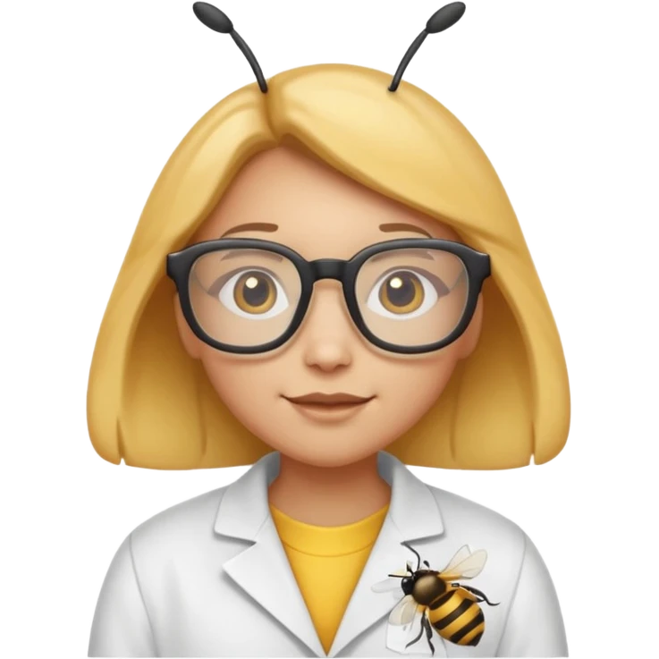 bee who's a scientist emoji