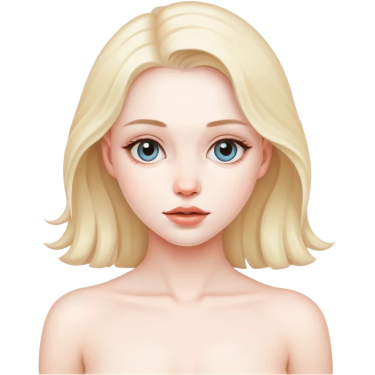 Красивая голая девушка  emoji