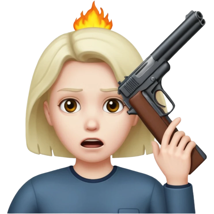 Gun to head  emoji