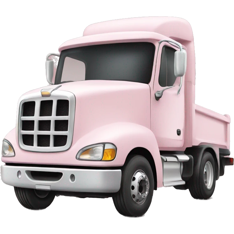 Pale pink truck emoji