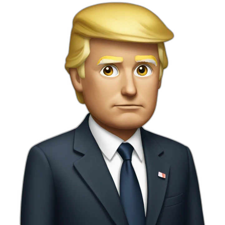 Trump a velo emoji