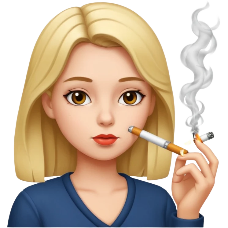 Girl smoking  emoji