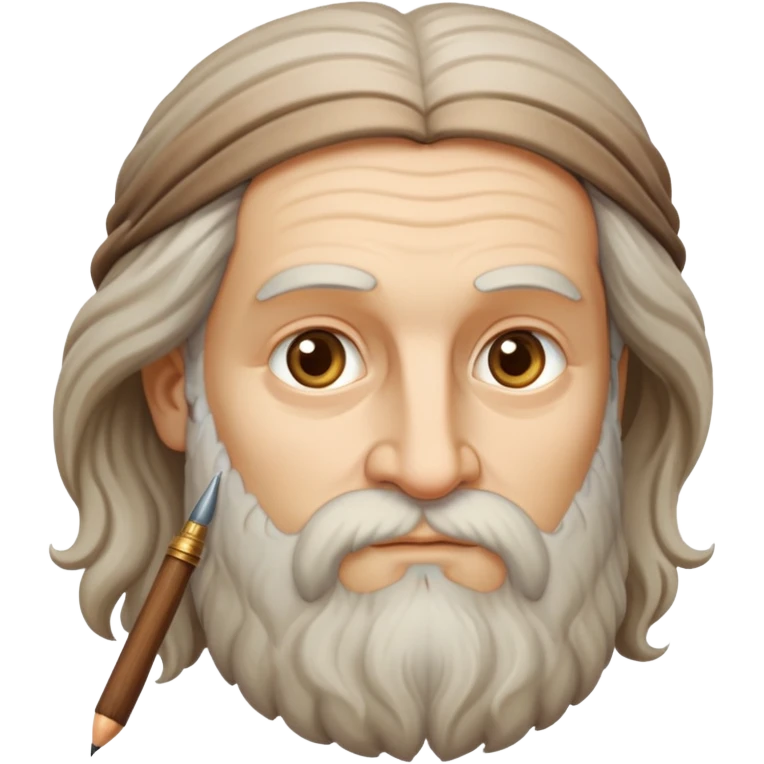 cinematic-realistic-leonardo-da-vinci-portrait-emoji,-depicted-as-the-quintessential-renaissance-polymath-with-deep,-thoughtful-eyes,-a-flowing-beard,-and-a-quill-or-sketchbook-in-hand.-the-scene-is-illuminated-with-warm,-classical-light emoji